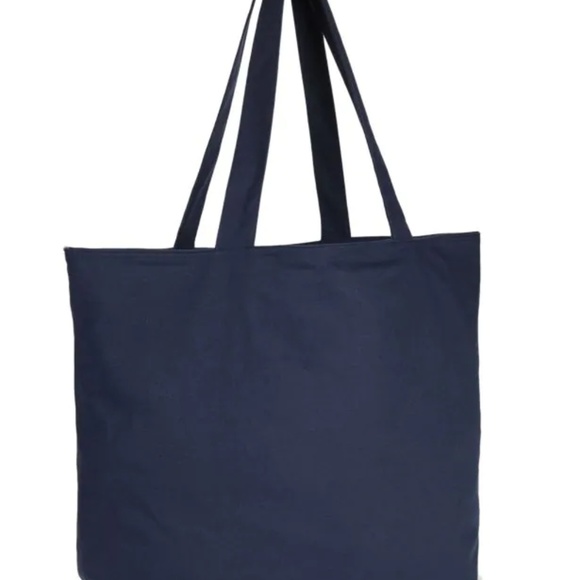 Jade & Deer Le Weekend Cotton Tote Bag Large Navy - Picture 6 of 6